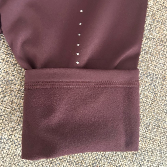 Zella Deep Plum/Maroon Fleece Leggings - Picture 4 of 7